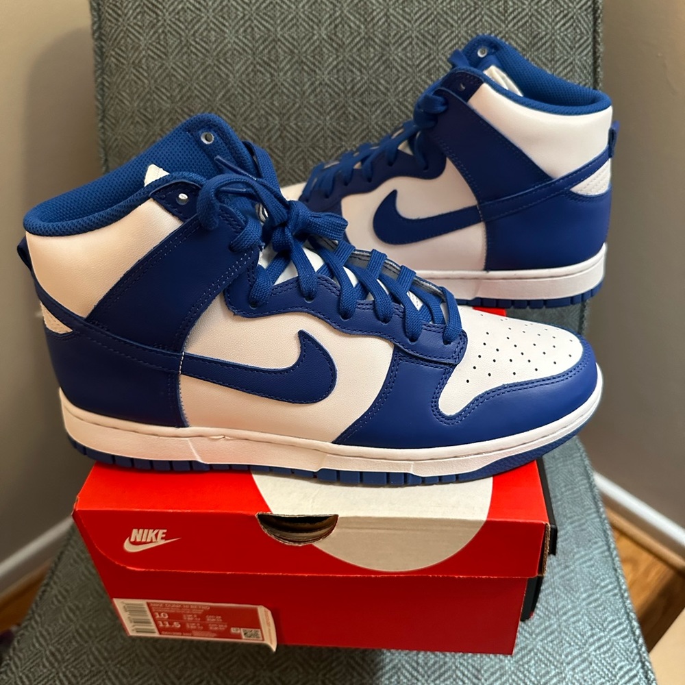 Nike Dunk Highs - Kentucky Blue (Size 10)